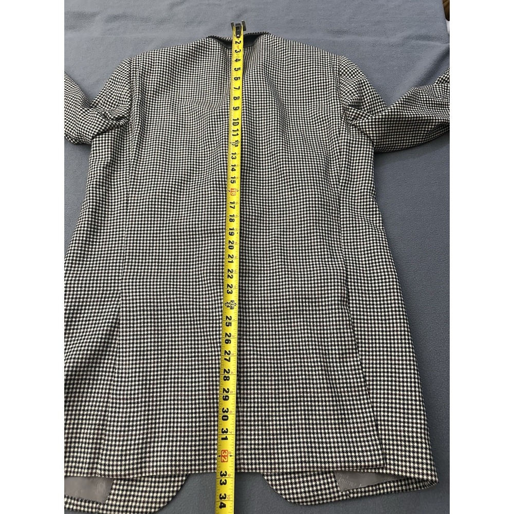 Brioni Men's Black/White Houndstooth Sport Coat Blazer Made In Italy Large - Picture 9 of 11